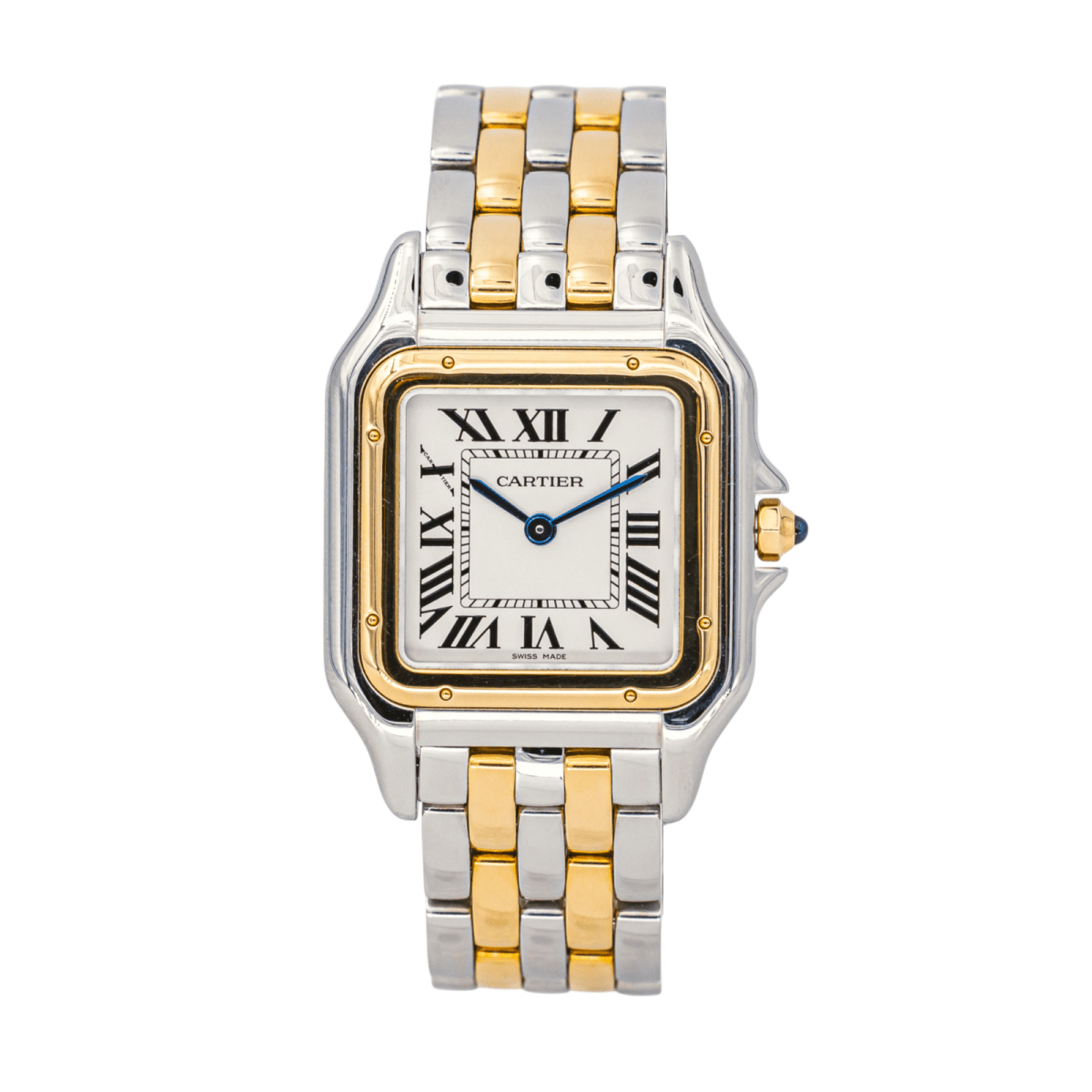 Montre CARTIER "Panthère" en or jaune, acier et quartz - Castafiore