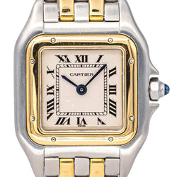 Montre CARTIER "Panthère" en or jaune, acier et quartz - Castafiore