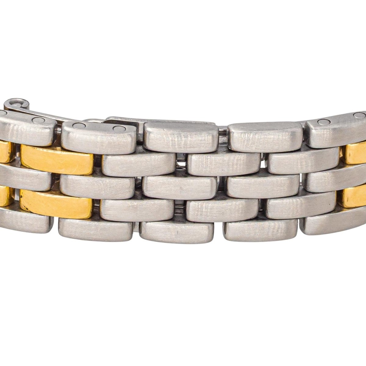 Montre CARTIER "Panthère" en or jaune, acier et quartz - Castafiore