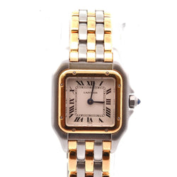 Montre CARTIER "Panthère" en or jaune, acier et quartz - Castafiore