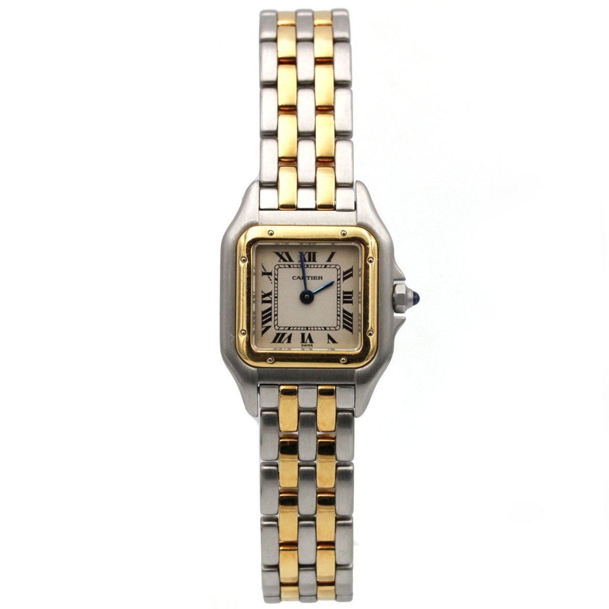 Montre CARTIER "Panthère" en or jaune, acier et quartz - Castafiore