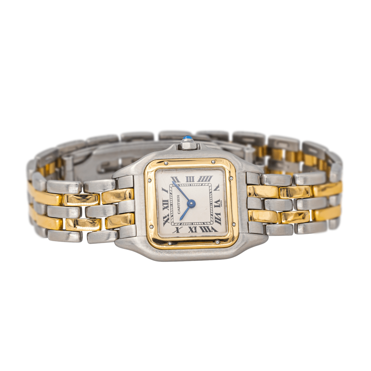 Montre CARTIER "Panthère" en or jaune, acier et quartz - Castafiore