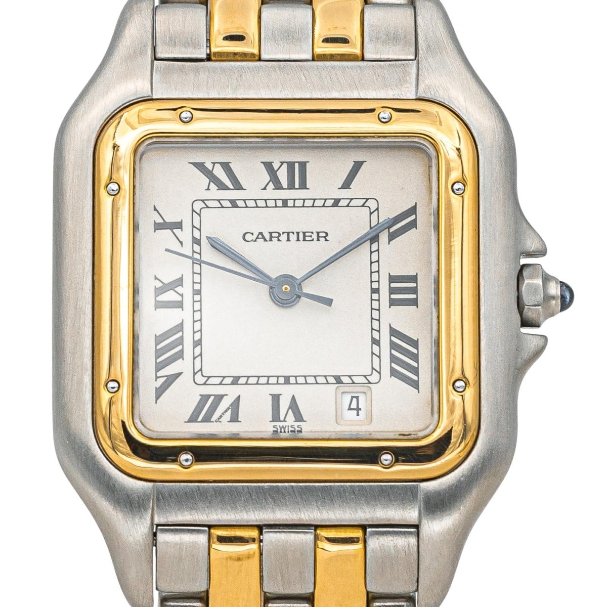 Montre CARTIER "Panthère" en or jaune, acier et quartz - Castafiore