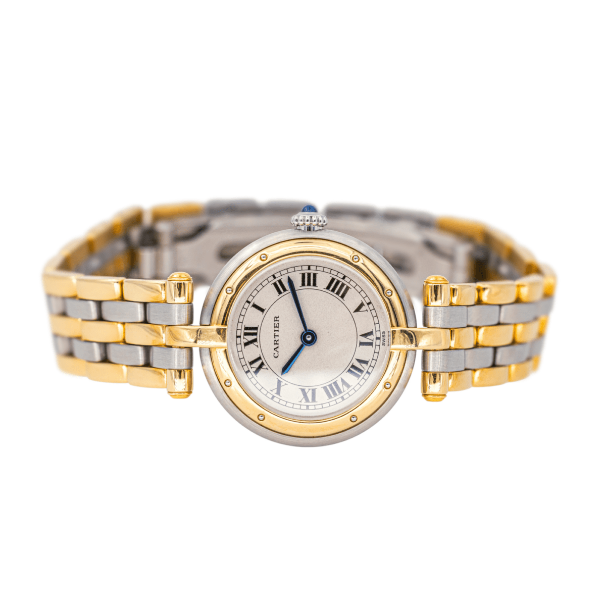 Montre CARTIER "Panthère" en or jaune, acier et quartz - Castafiore