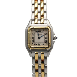 Montre CARTIER "Panthère" en or jaune, acier et quartz - Castafiore