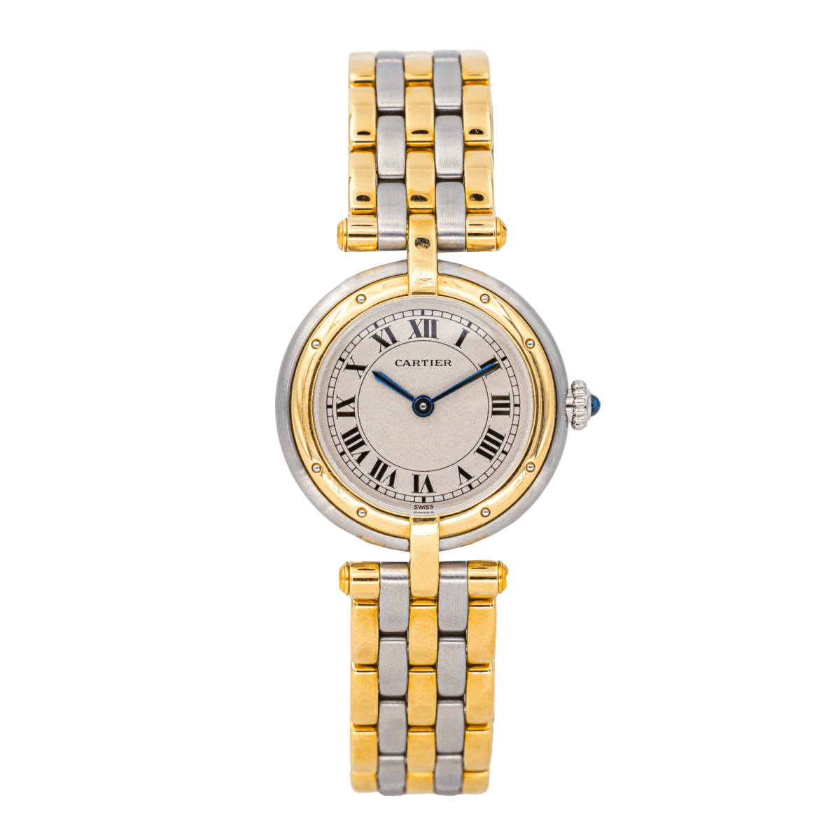 Montre CARTIER "Panthère" en or jaune, acier et quartz - Castafiore