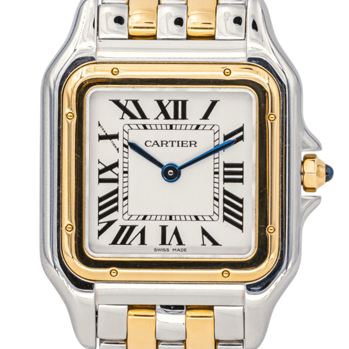 Montre CARTIER "Panthère" en or jaune, acier et quartz - Castafiore