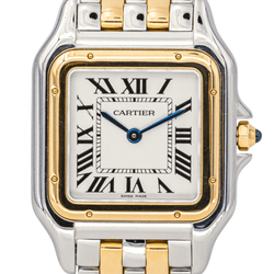 Montre CARTIER "Panthère" en or jaune, acier et quartz - Castafiore