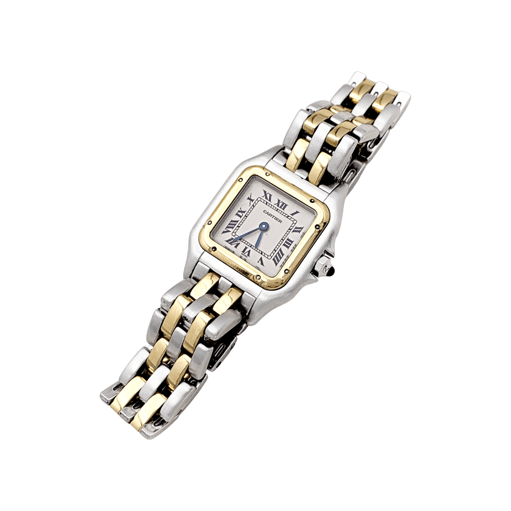 Montre CARTIER "Panthère" en or jaune et acier - Castafiore