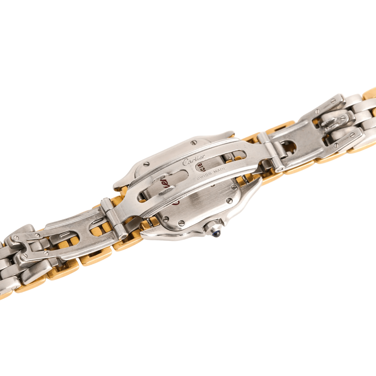 Montre CARTIER "Panthère" en or jaune et acier - Castafiore