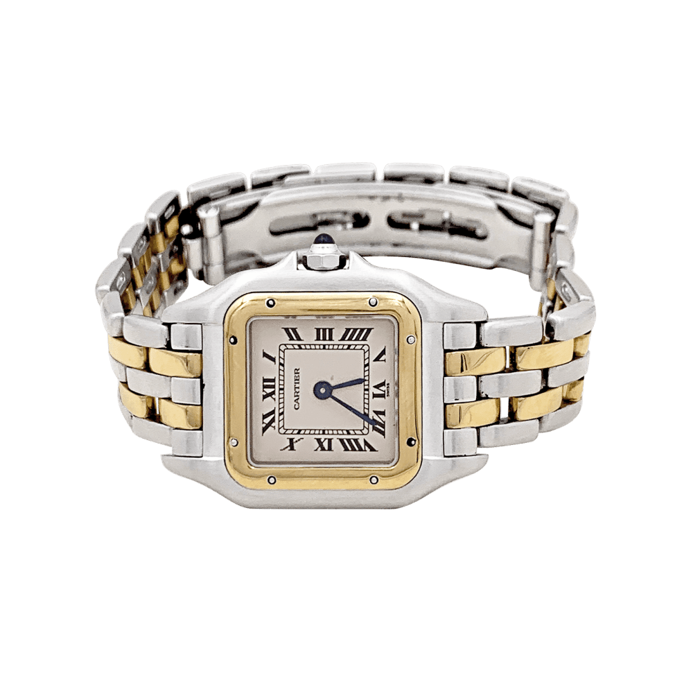 Montre CARTIER "Panthère" en or jaune et acier - Castafiore