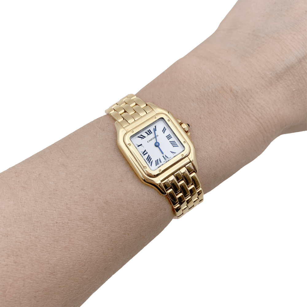 Montre CARTIER "Panthère" en or jaune et acier - Castafiore
