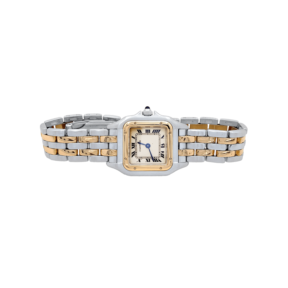 Montre CARTIER "Panthère" en or jaune et acier - Castafiore