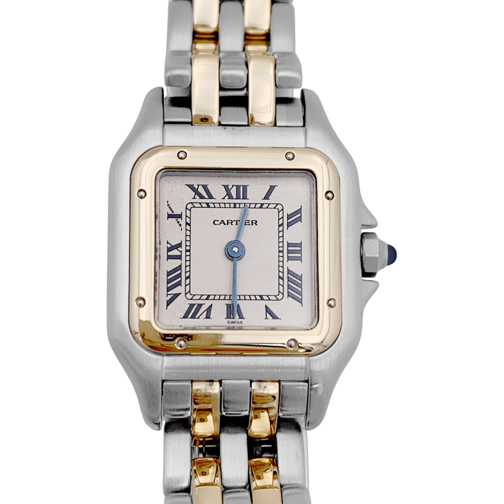 Montre CARTIER "Panthère" en or jaune et acier - Castafiore