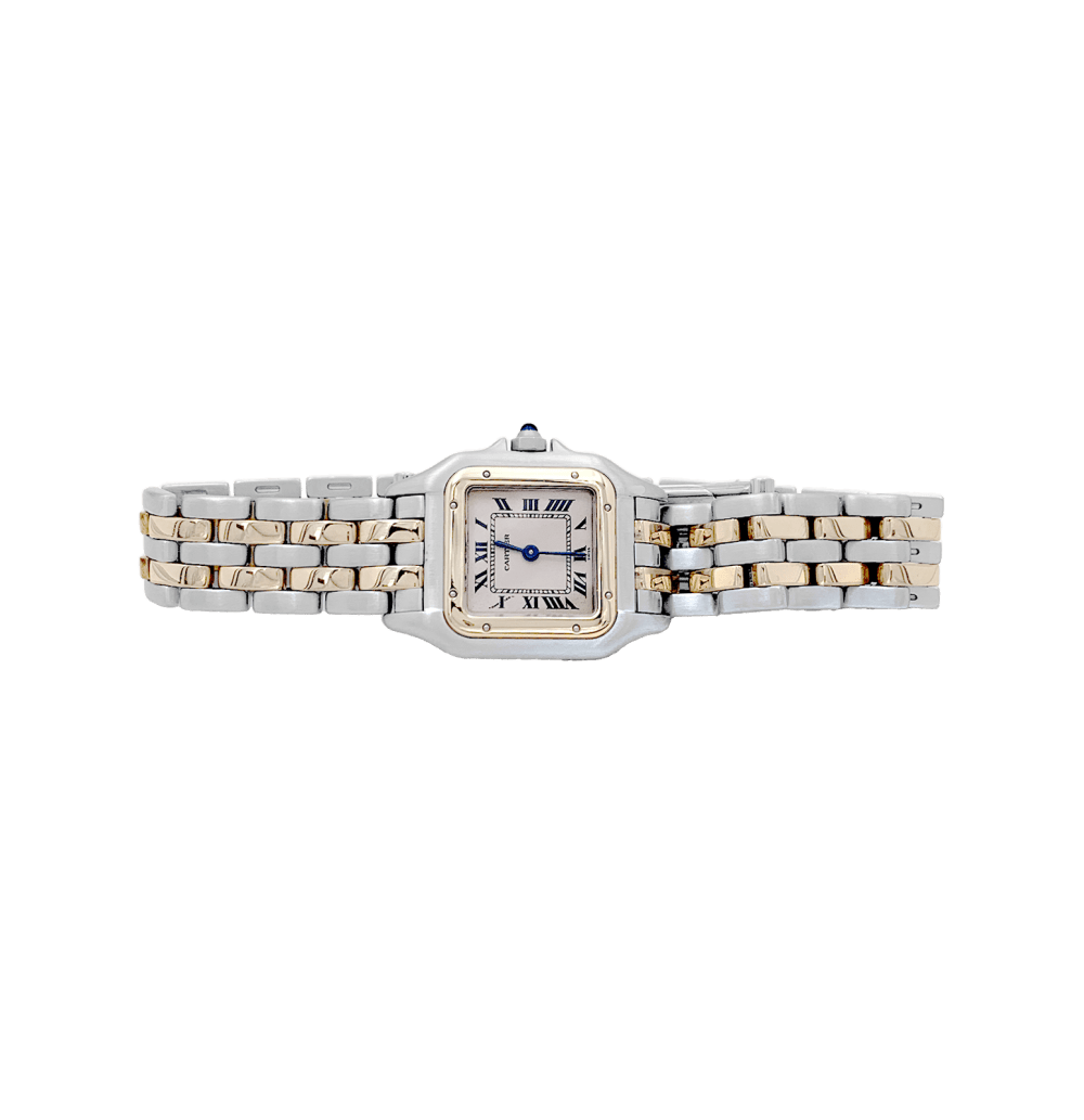 Montre CARTIER "Panthère" en or jaune et acier - Castafiore