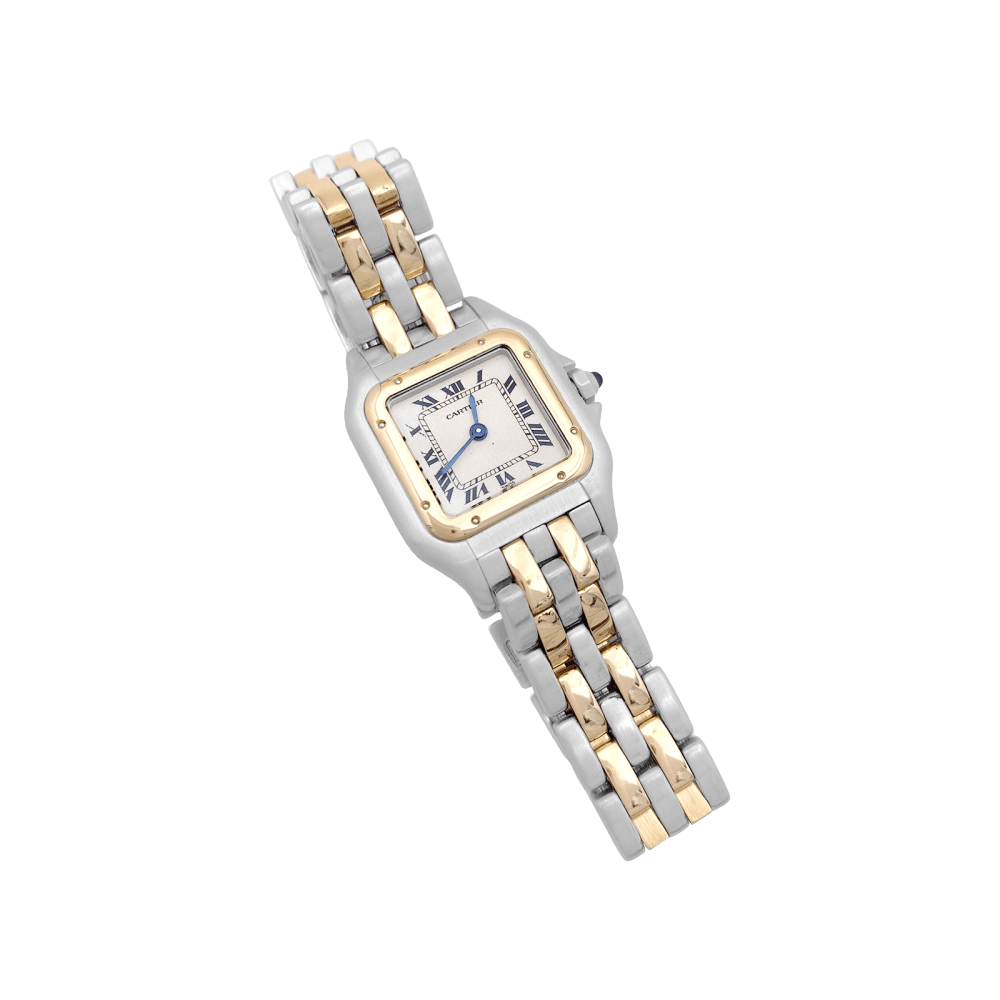 Montre CARTIER "Panthère" en or jaune et acier - Castafiore