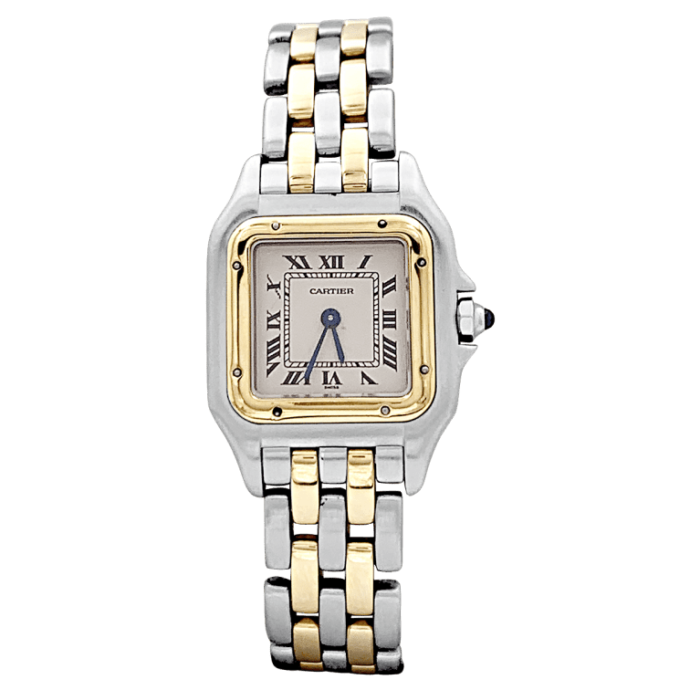Montre CARTIER "Panthère" en or jaune et acier - Castafiore