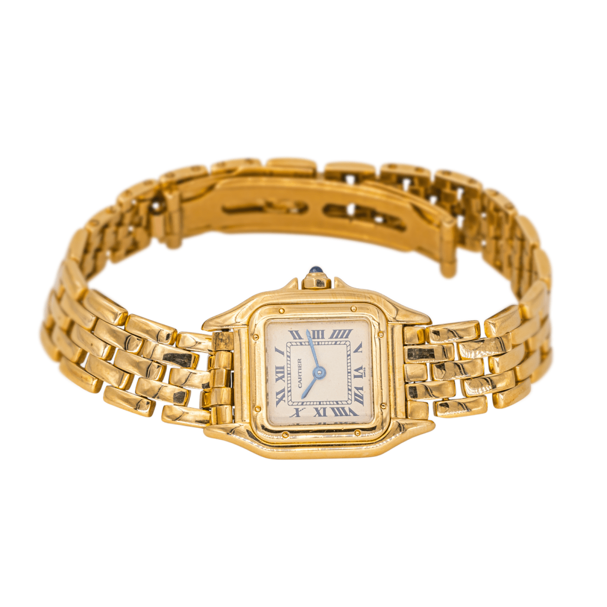 Montre CARTIER "Panthère" en or jaune et quartz - Castafiore