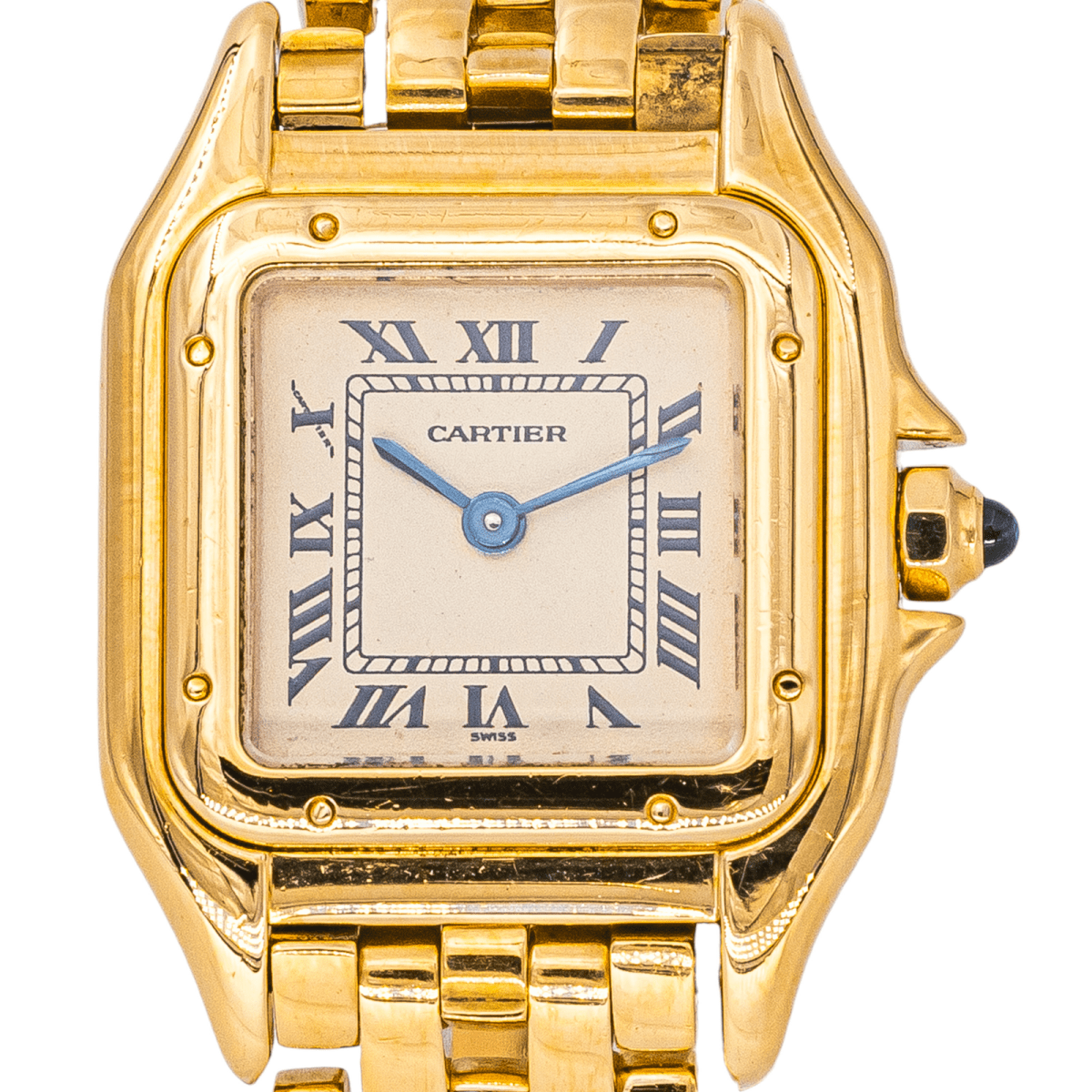 Montre CARTIER "Panthère" en or jaune et quartz - Castafiore