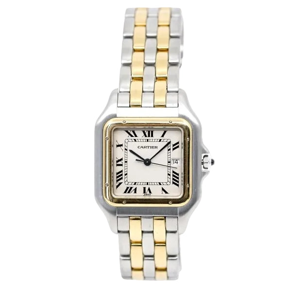 Montre CARTIER Panthère jumbo en or jaune et acier - Castafiore