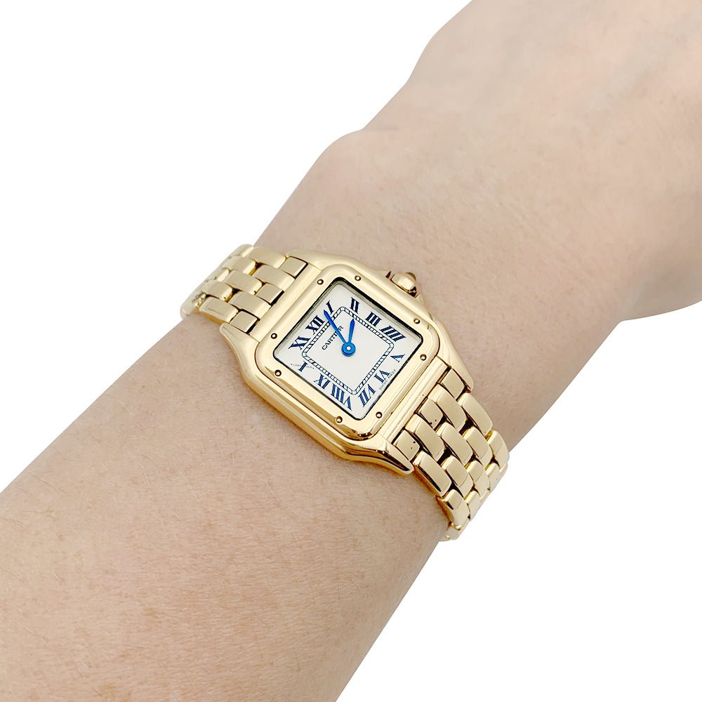 Montre CARTIER, "Panthère", or jaune. - Castafiore