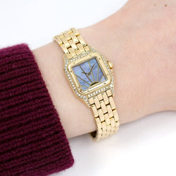 Montre CARTIER Panthère Sunrise en or jaune et nacre - Castafiore