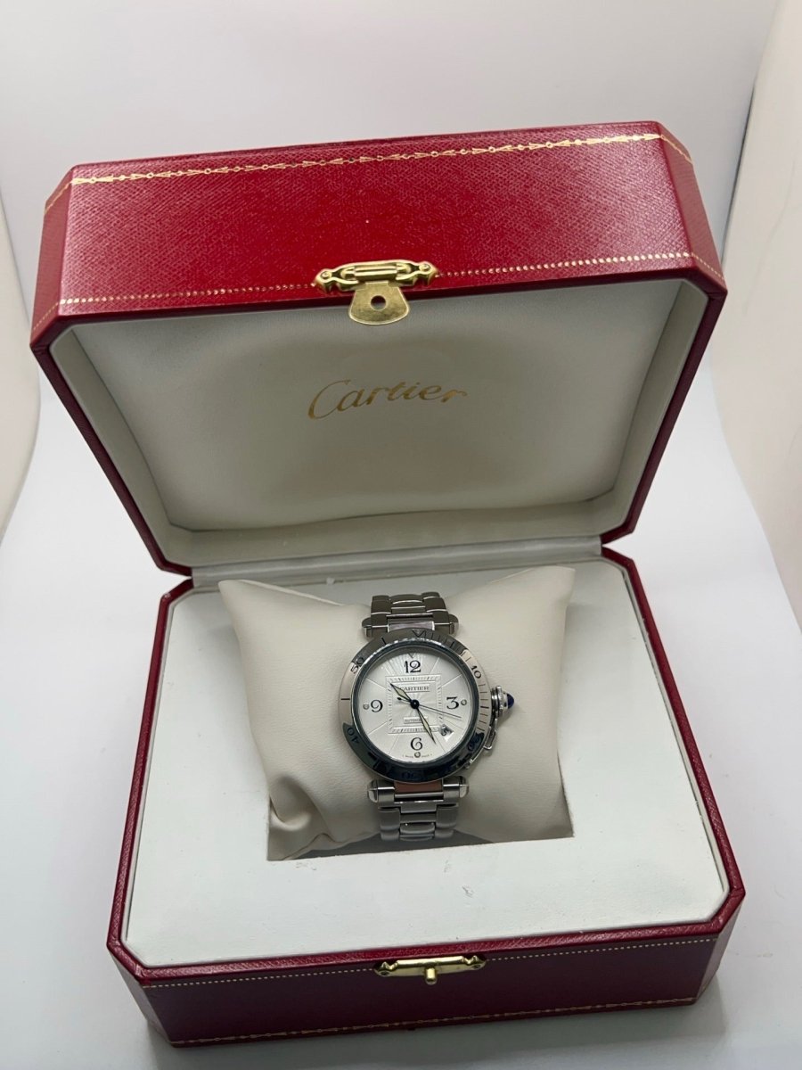 Montre CARTIER "Pascha" en acier - Castafiore