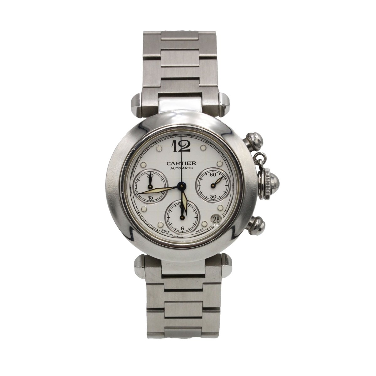 Montre CARTIER "Pasha C" en acier - Castafiore