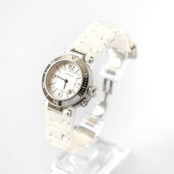 Montre CARTIER Pasha Seat Lady en acier et caoutchouc - Castafiore