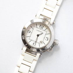 Montre CARTIER Pasha Seat Lady en acier et caoutchouc - Castafiore