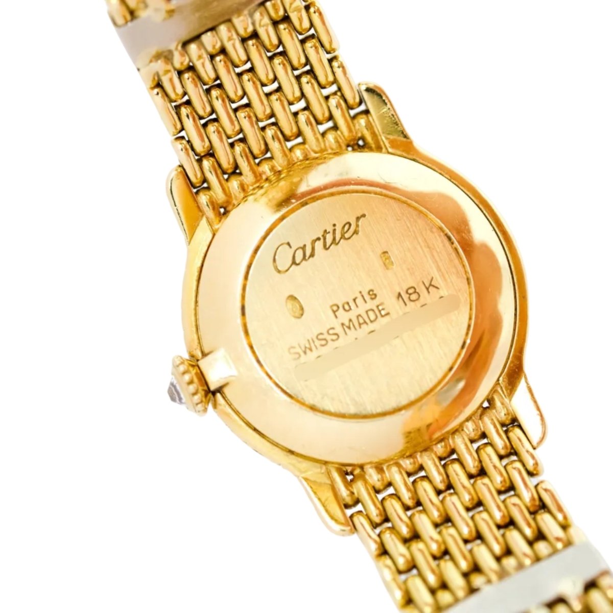 Montre CARTIER "Riviera" en or jaune et diamants - Castafiore