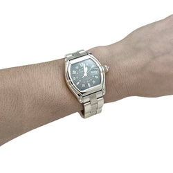 Montre Cartier Roadster en acier. - Castafiore