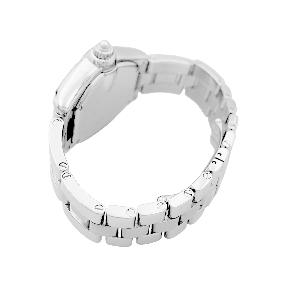 Montre CARTIER "Roadster" en acier et cuir - Castafiore