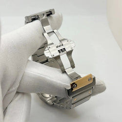 Montre CARTIER "Santos 100" en or jaune et acier inoxydable - Castafiore
