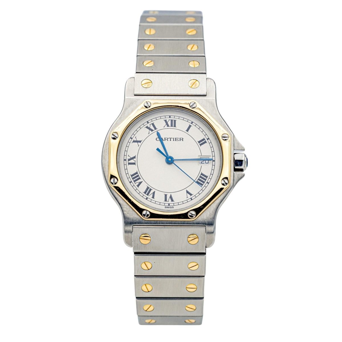 Montre CARTIER, "Santos" en acier - Castafiore