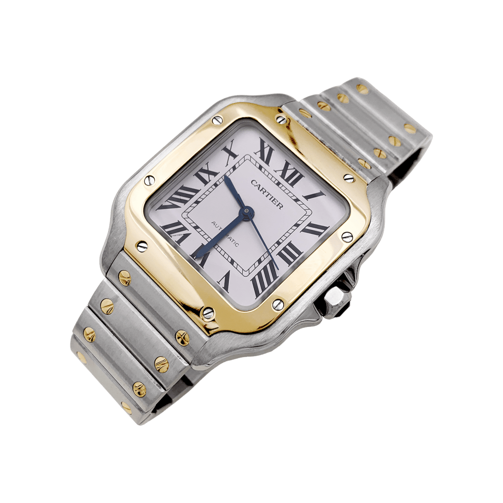 Montre CARTIER "Santos" en acier et or jaune - Castafiore
