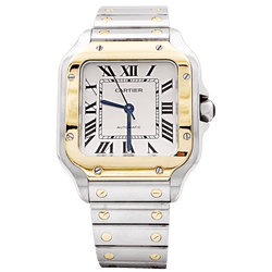 Montre CARTIER "Santos" en acier et or jaune - Castafiore