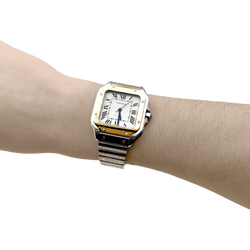 Montre CARTIER "Santos" en acier et or jaune - Castafiore