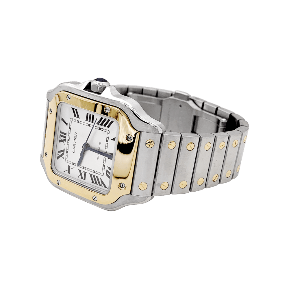 Montre CARTIER "Santos" en acier et or jaune - Castafiore