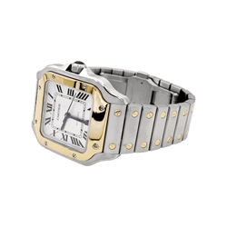Montre CARTIER "Santos" en acier et or jaune - Castafiore