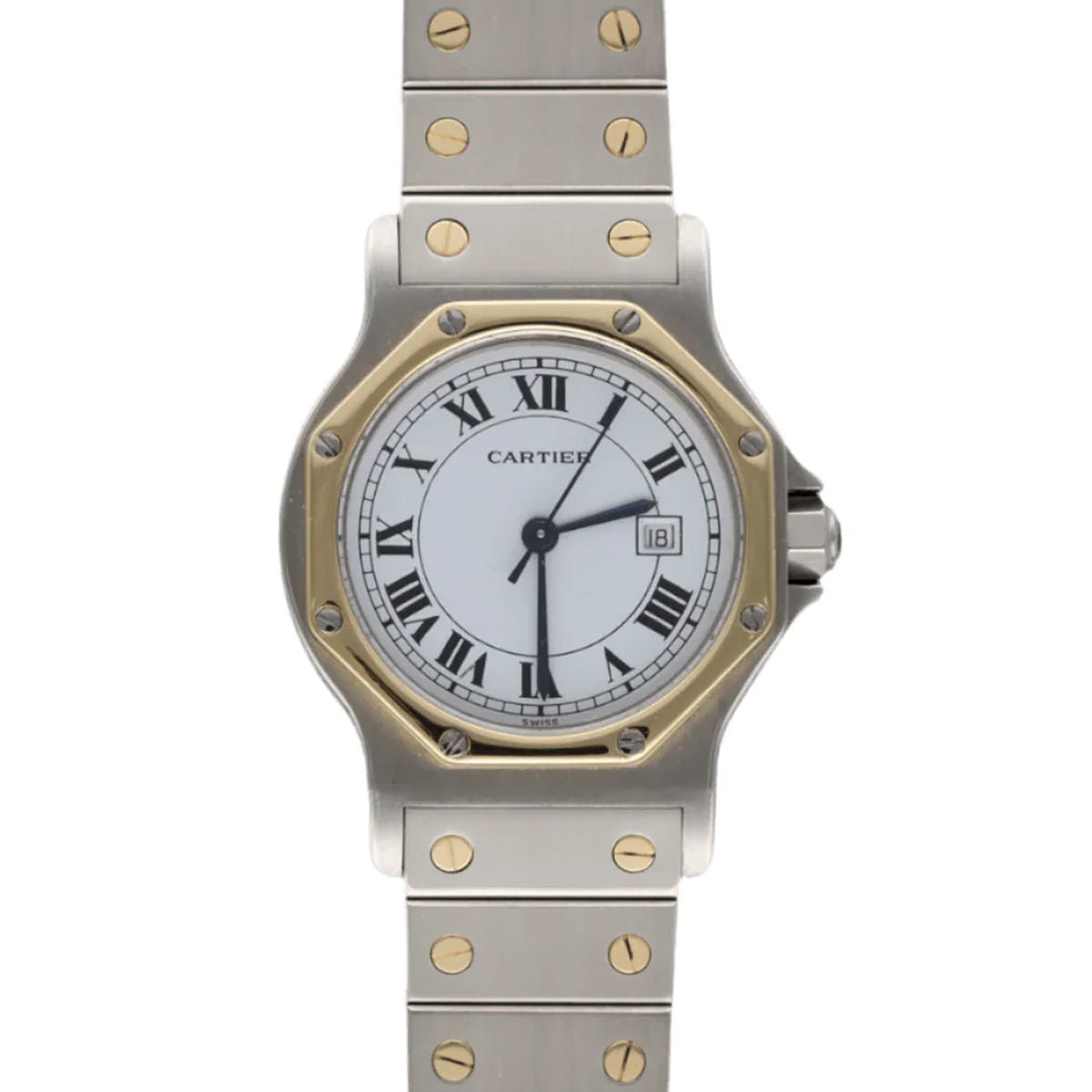 Montre CARTIER "Santos" en or jaune et acier - Castafiore
