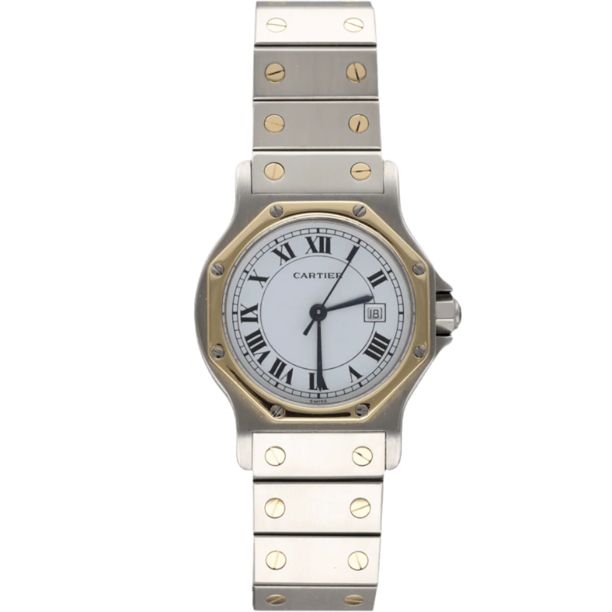 Montre CARTIER "Santos" en or jaune et acier - Castafiore
