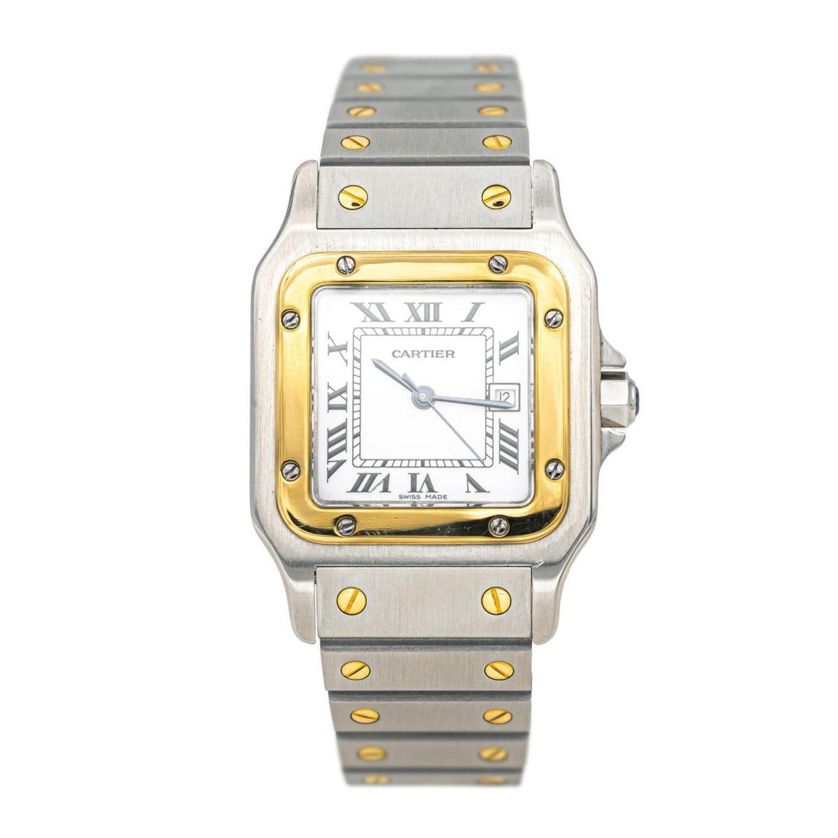 Montre CARTIER "Santos" en or jaune et acier - Castafiore