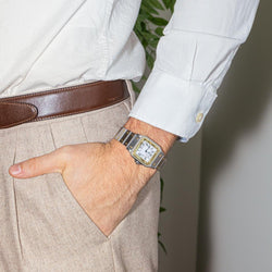 Montre CARTIER "Santos" en or jaune et acier - Castafiore