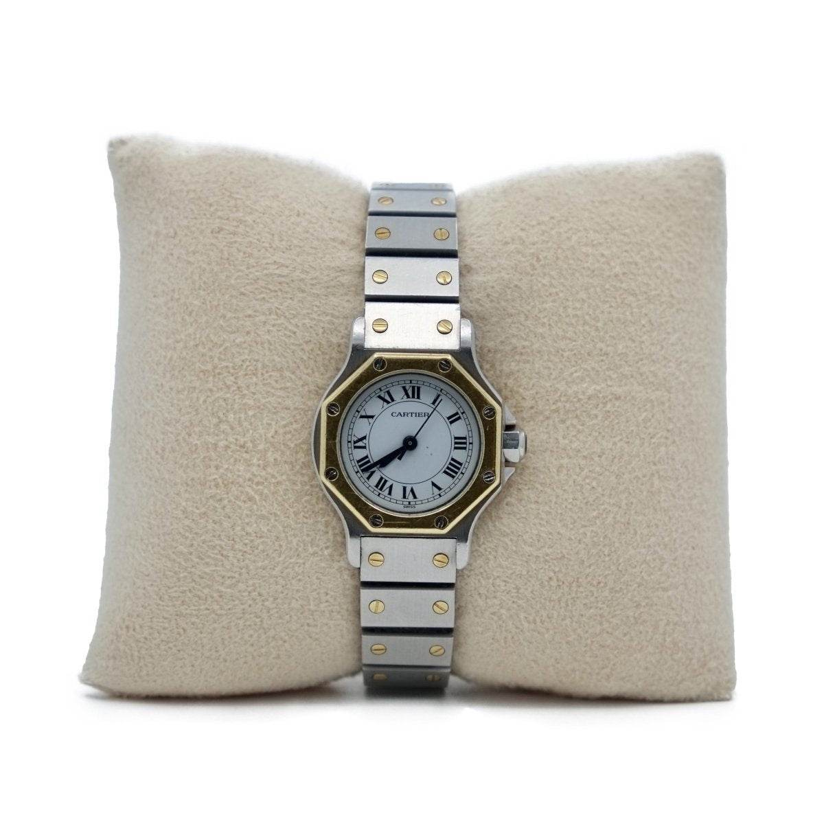 Montre CARTIER "Santos" en or jaune et acier - Castafiore