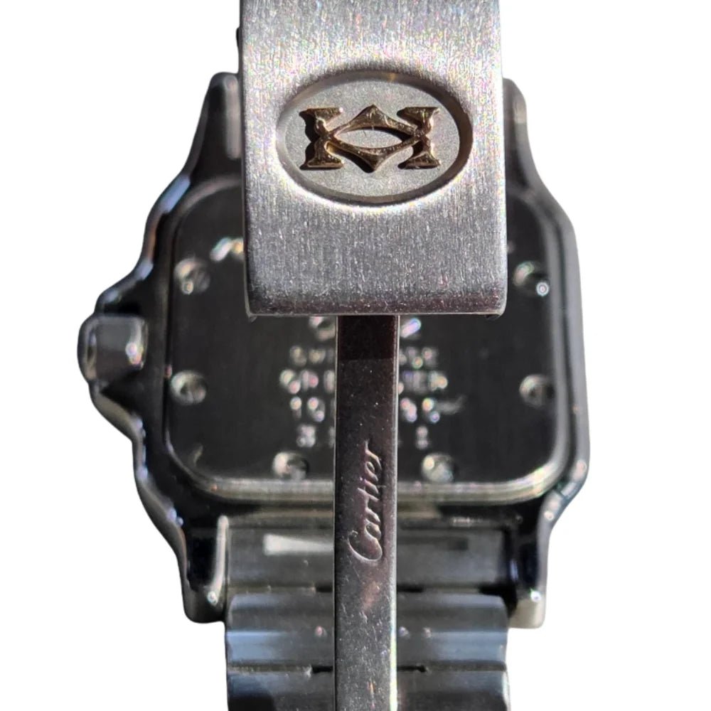 Montre CARTIER "Santos Galbée" en or jaune et acier - Castafiore