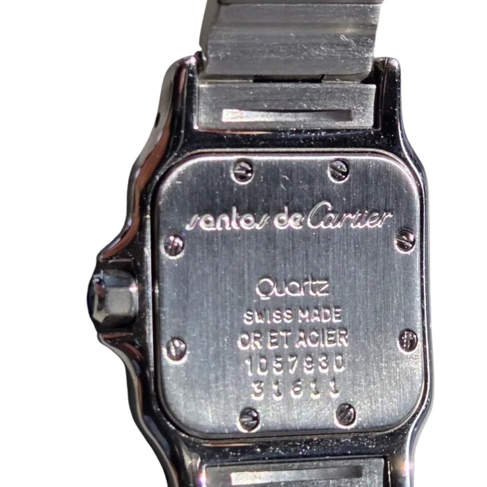 Montre CARTIER "Santos Galbée" en or jaune et acier - Castafiore