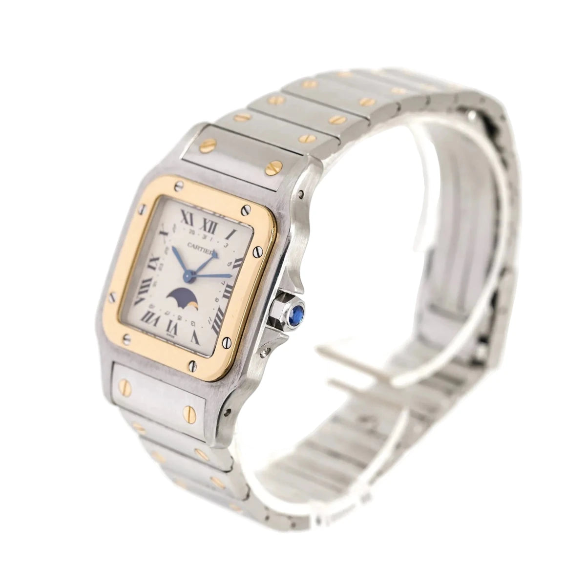 Montre CARTIER "Santos" GM en or jaune et acier - Castafiore