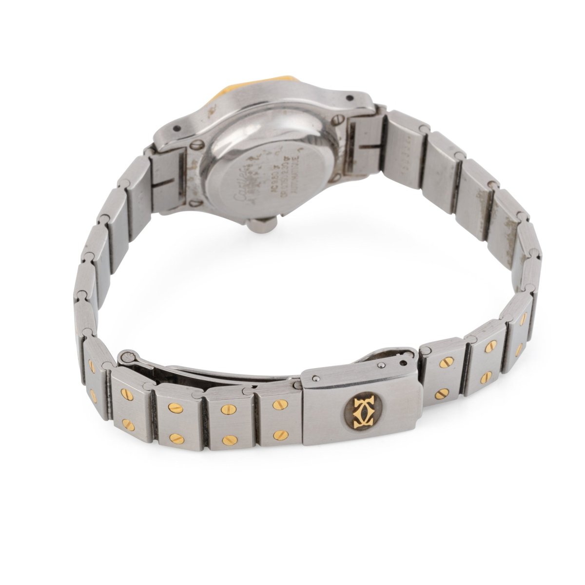 Montre CARTIER "Santos Octagonale" en or jaune et acier - Castafiore