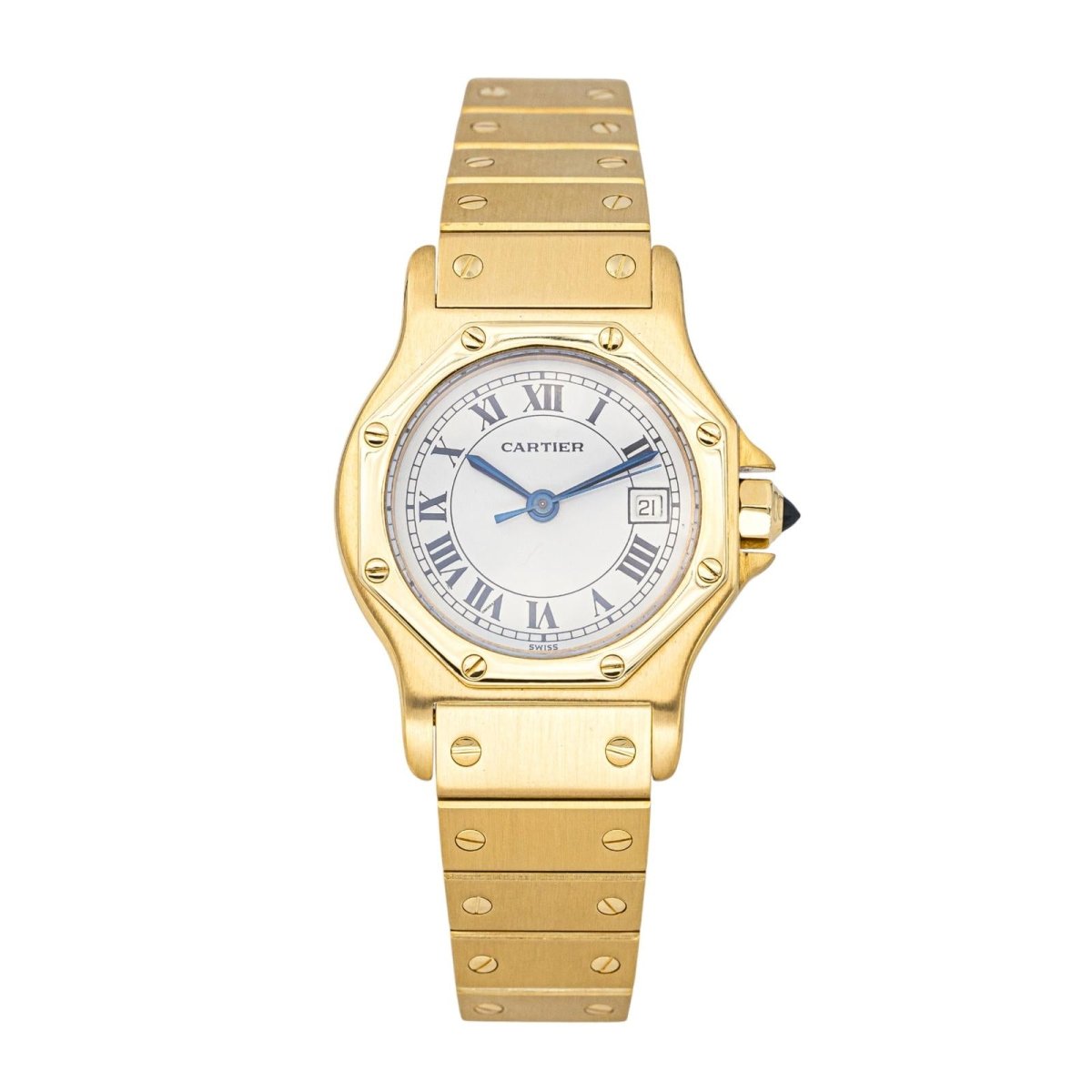 Montre CARTIER "Santos Octogonale" en or jaune - Castafiore